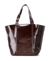 Leather Shopper Bag with Casual Charm