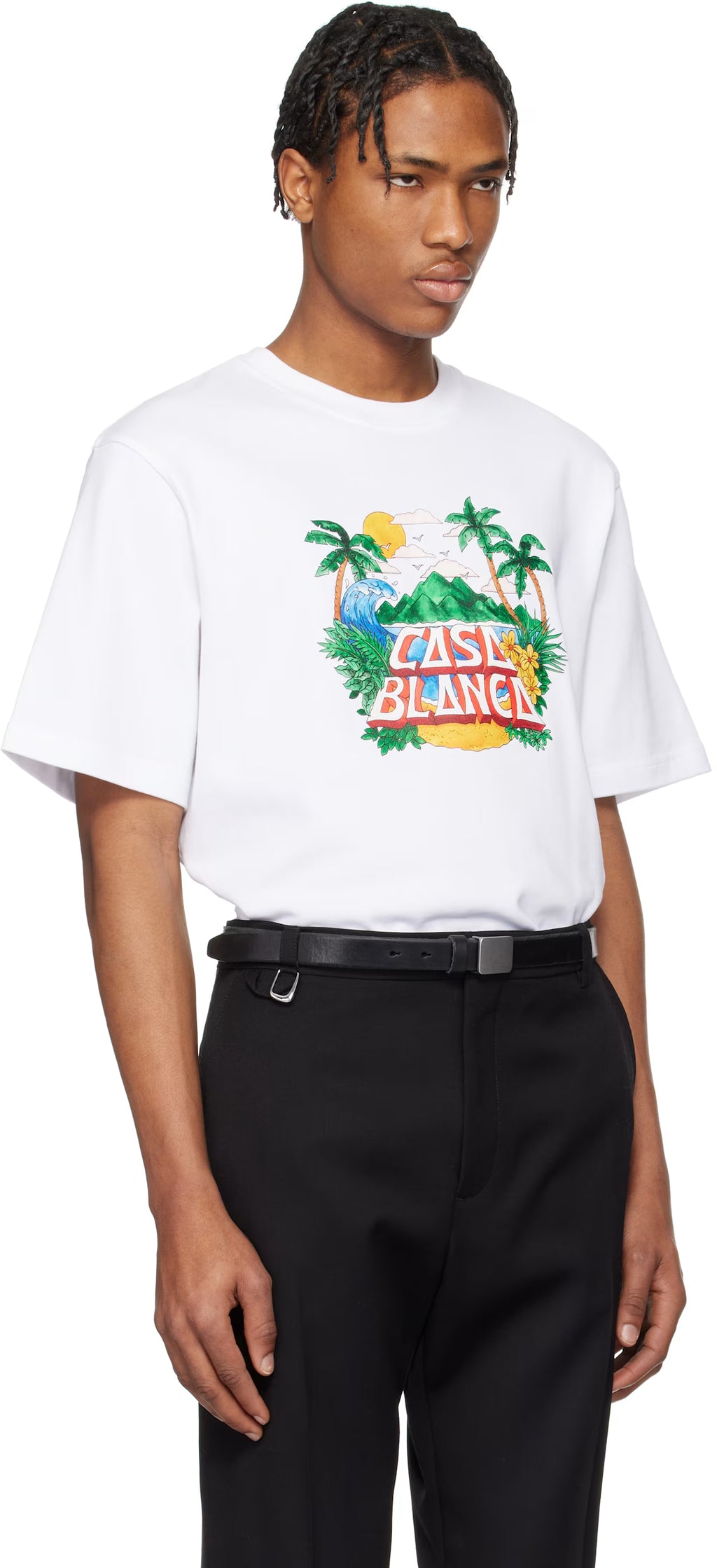 White 'Casa' Beach Wave T-shirt