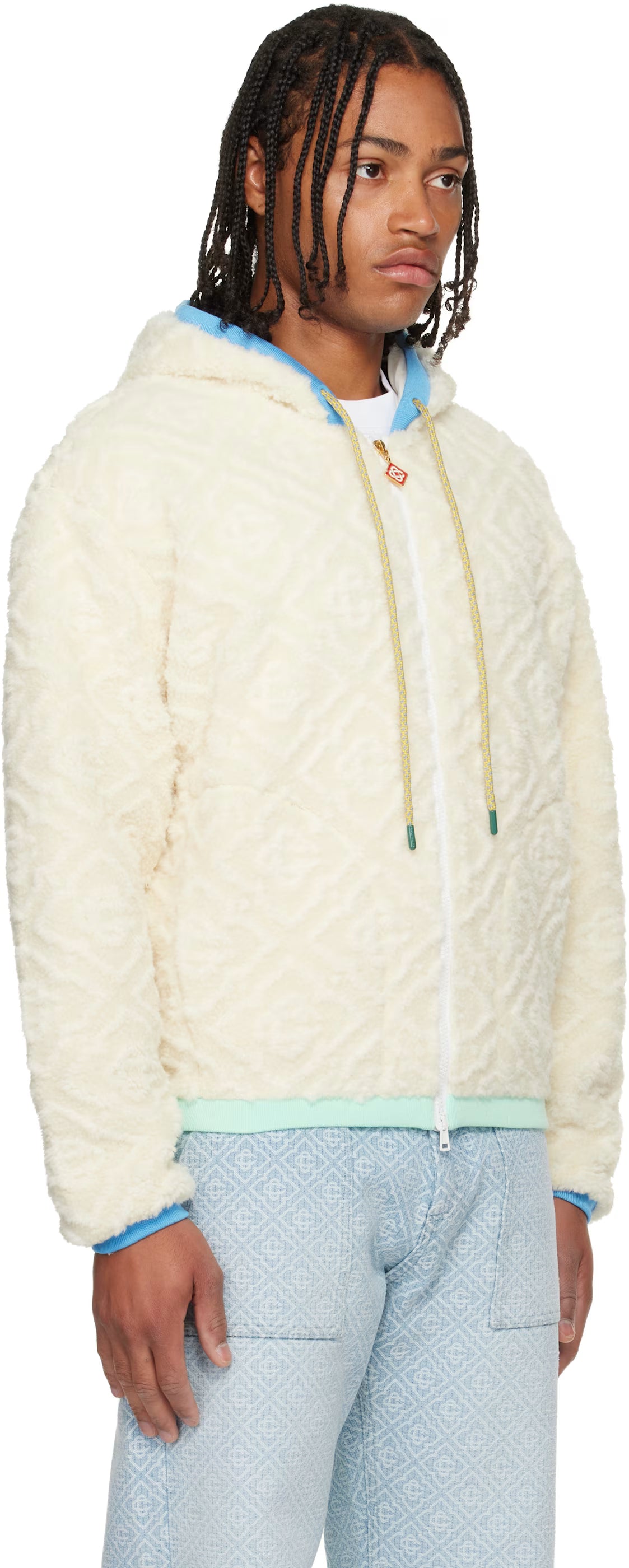 Off-White Monogram Jacquard Fleece Jacket