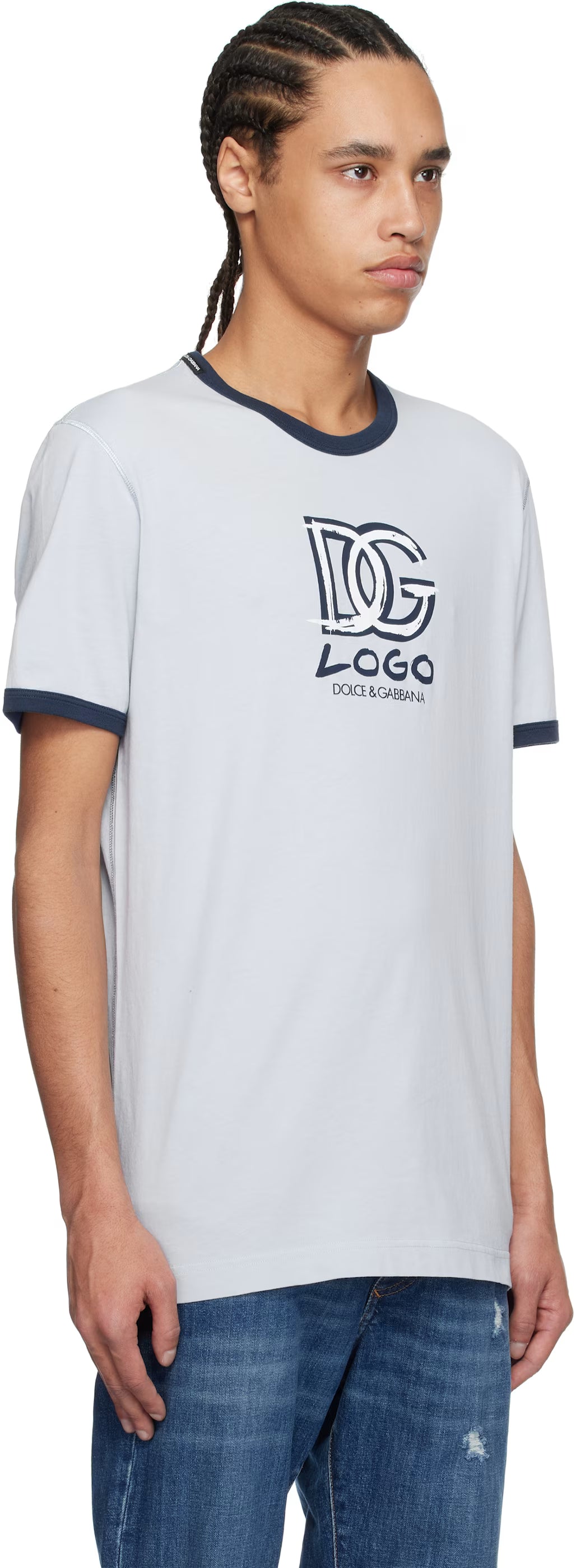 Dolce&Gabbana Blue DG Logo T-shirt