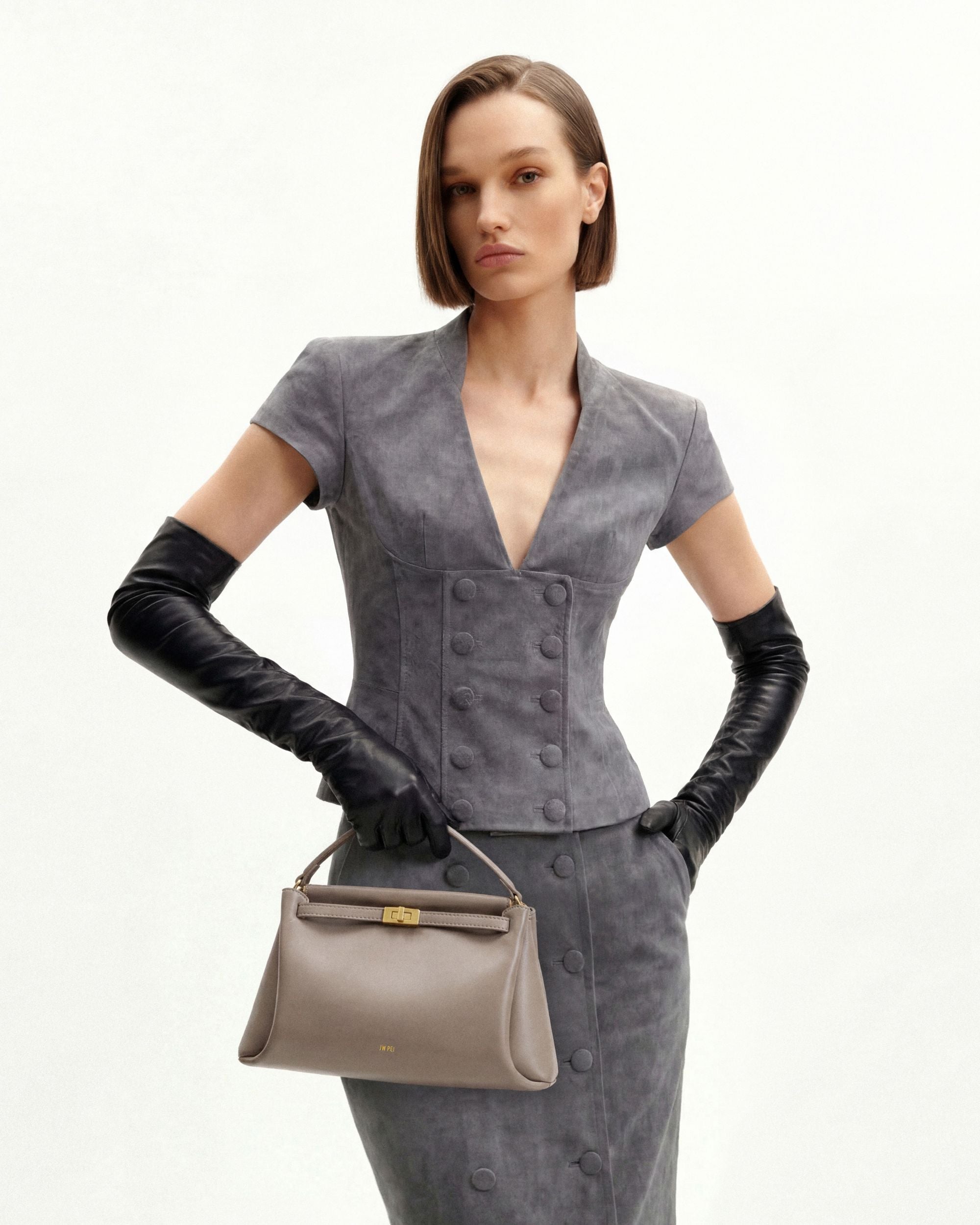 Carmen Top Handle Bag - Blue Denim