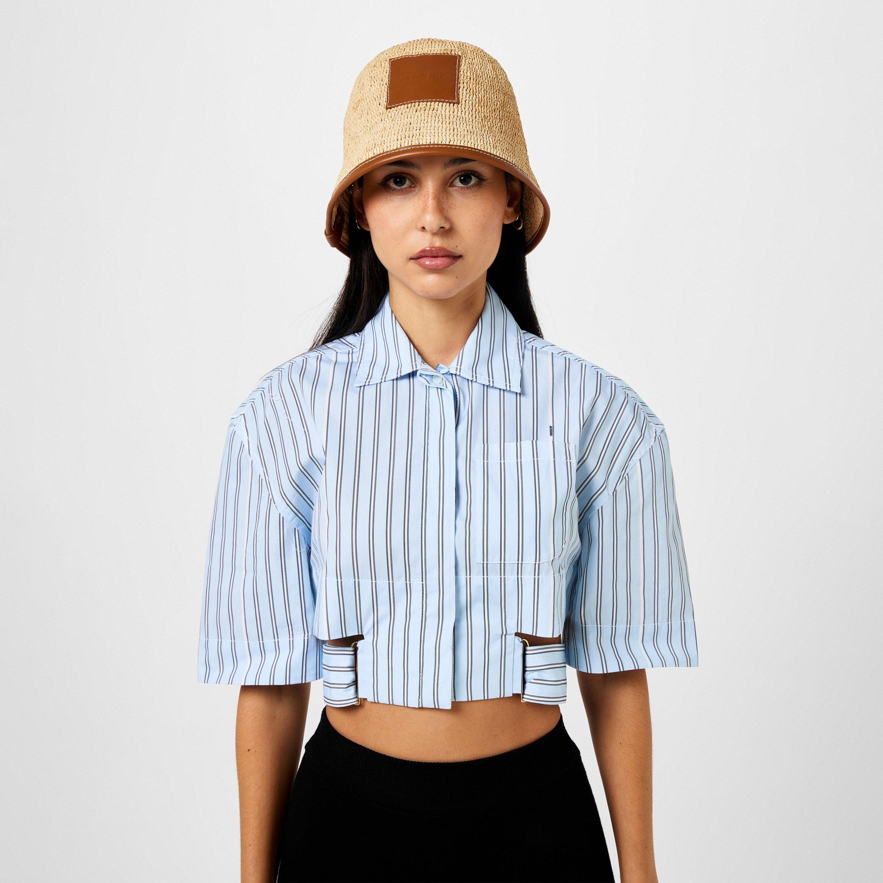 Le Bob Soli Raffia Bucket Hat