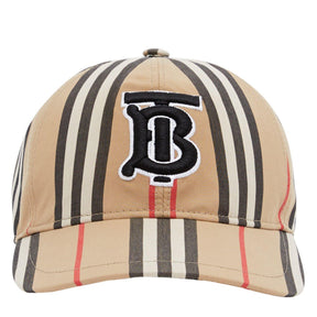 Men's Striped Cotton Icon Cap