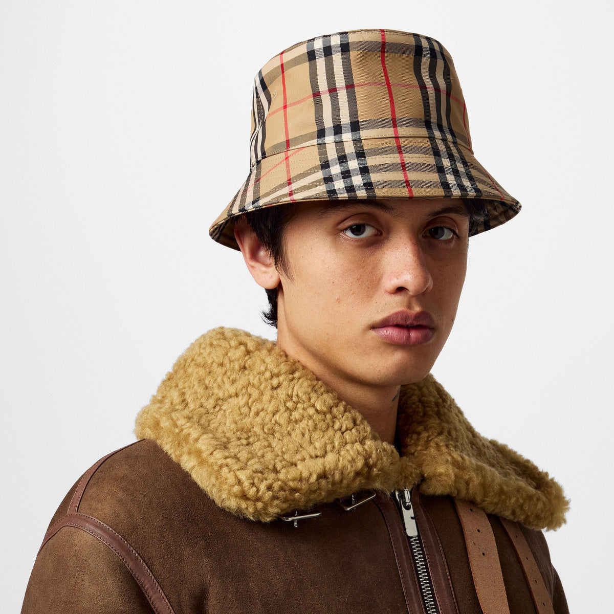Men's Nova Check Cotton Bucket Hat