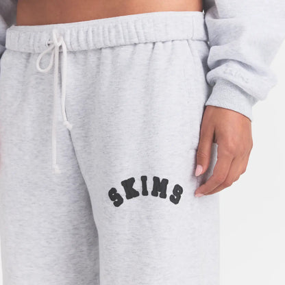 Cotton Fleece Logo Classic Straight Leg Pant