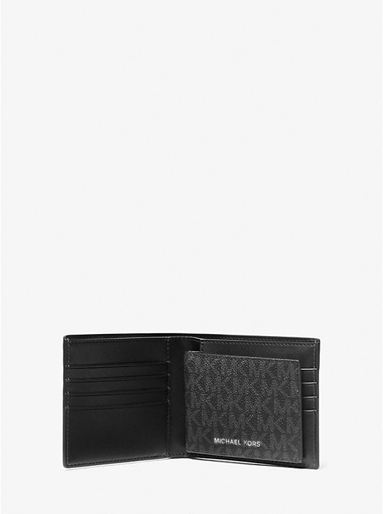 Michael Kors Harrison Logo Billfold Wallet With Passcase - Wallets | Shop From The Mirage