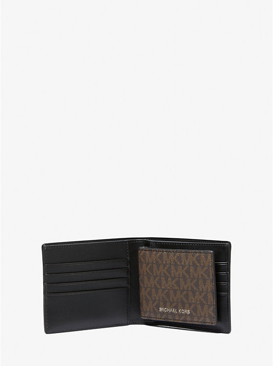 Michael Kors Harrison Logo Billfold Wallet With Passcase - Wallets | Shop From The Mirage