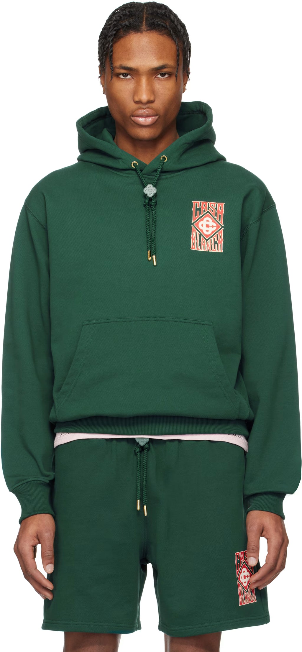 Green Gothic Logo Hoodie
