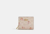 Coach Snap Wallet In Signature Canvas With Floral Print - Wallets | Shop From The Mirage