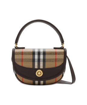 Brown Foldover Shoulder Bag