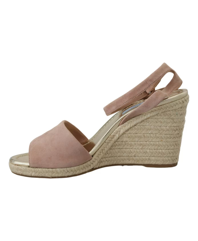 Prada Elegant Suede Wedge Sandals