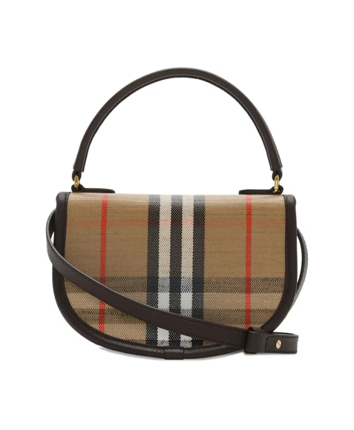 Brown Foldover Shoulder Bag