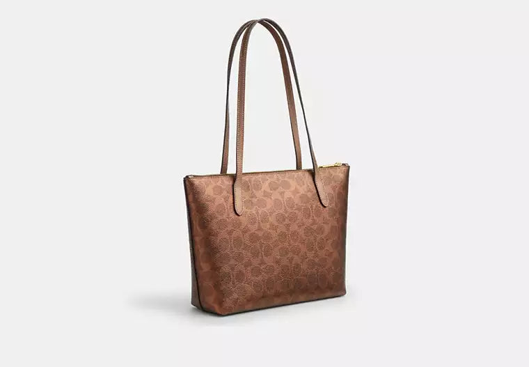 Fiona Zip Tote Bag In Signature Canvas
