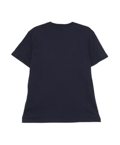 Moschino Blue Crew Neck Logo T-shirts