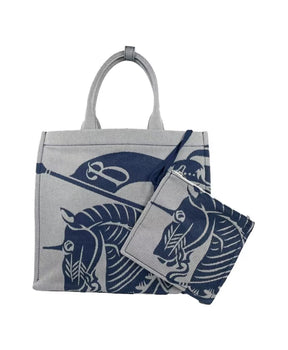 Knight Logo Canvas Tote Bag with Coin Pouch