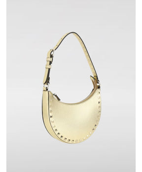 Gold Rockstud Half Moon Mini Bag