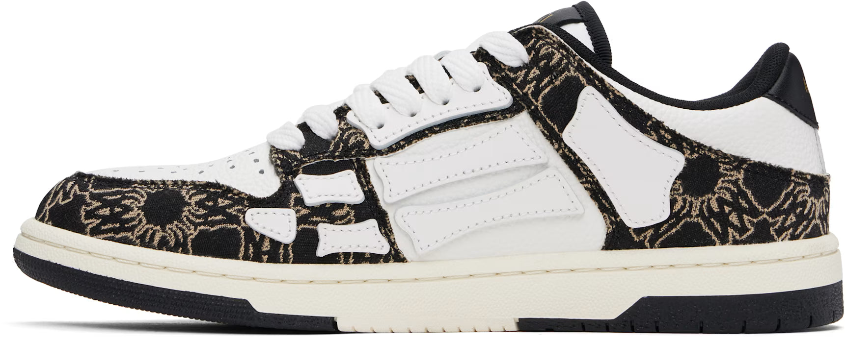 AMIRI Black & White MA Quad Skel Top Low Sneakers