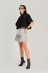 TWILL TEE W/ SHOULDER PAD PRINT