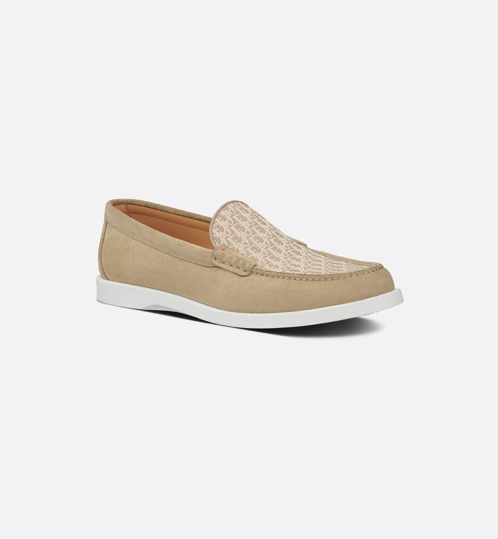 Dior Oblique Suede Loafers – Beige