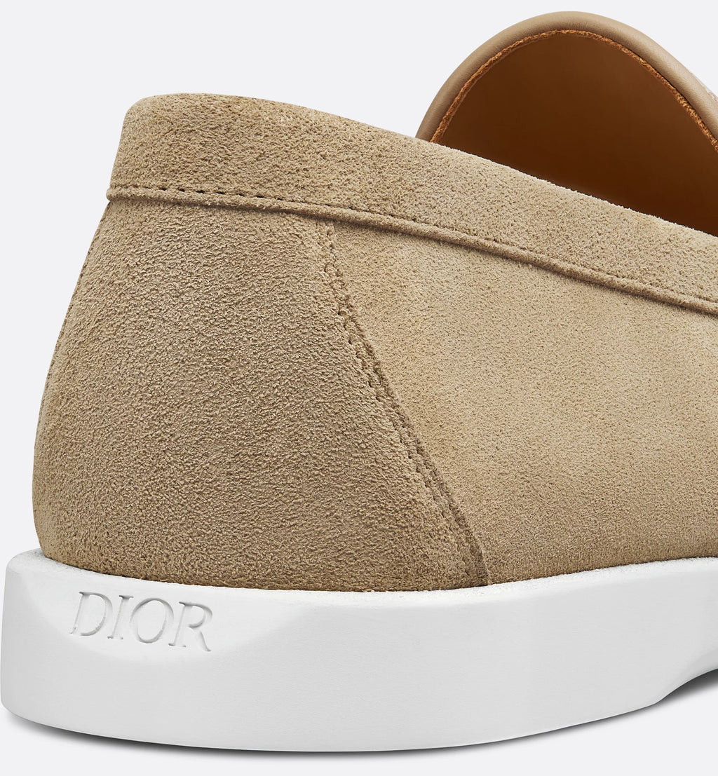 Dior Oblique Suede Loafers – Beige