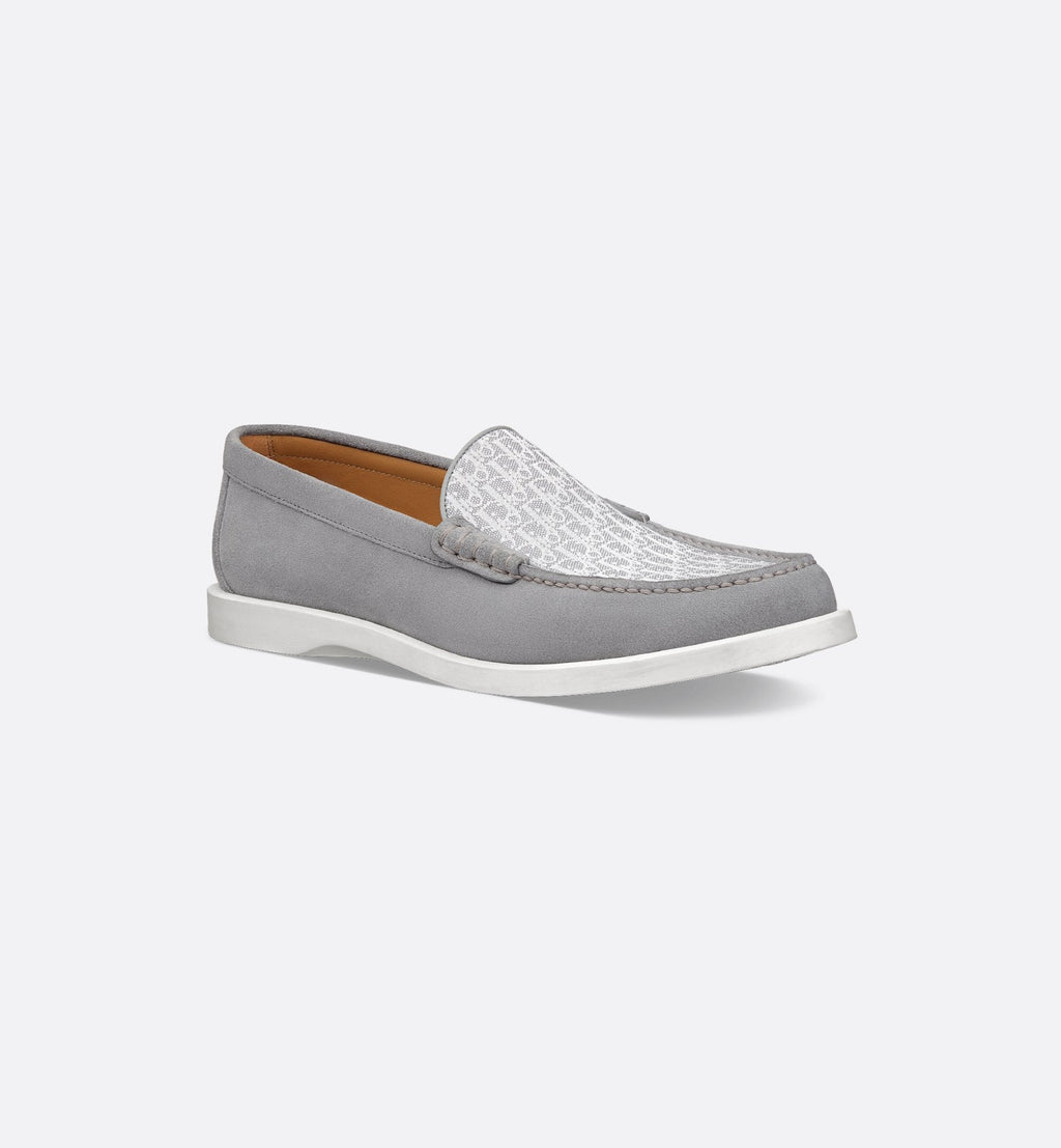 Dior Oblique Suede Loafers – Grey