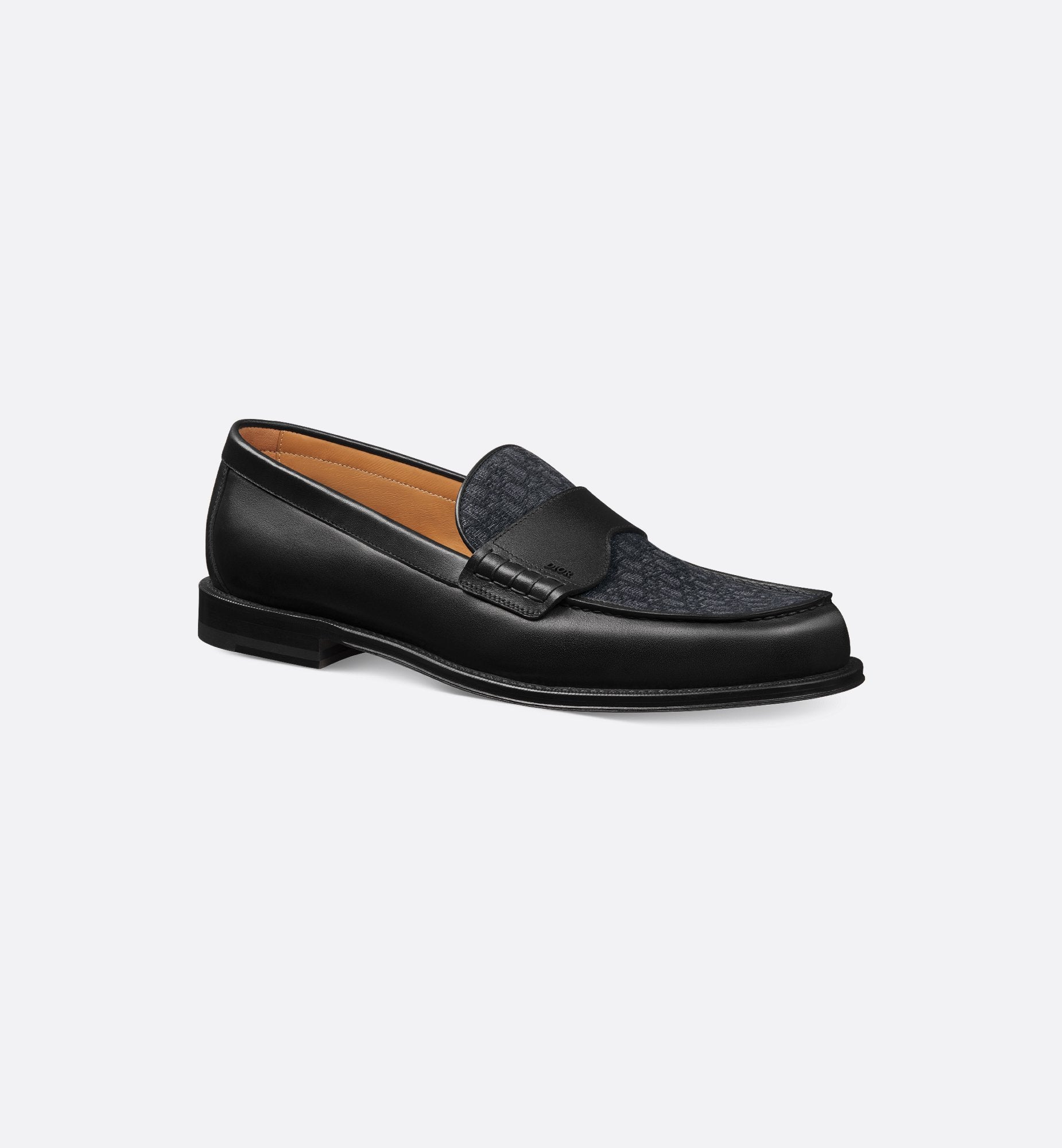 Dior Gravity Leather Loafers – Black Monogram