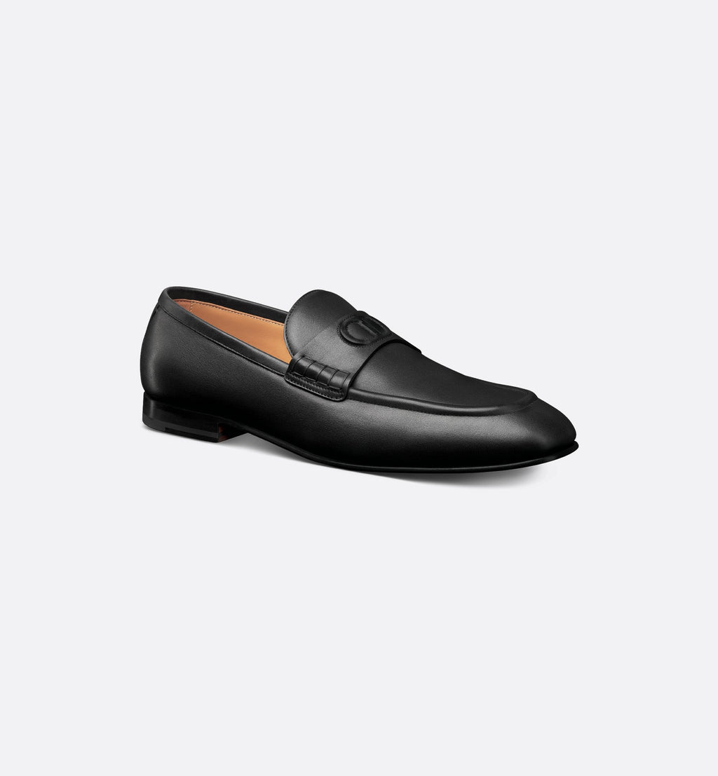 Dior CD Icon Leather Loafers – Black