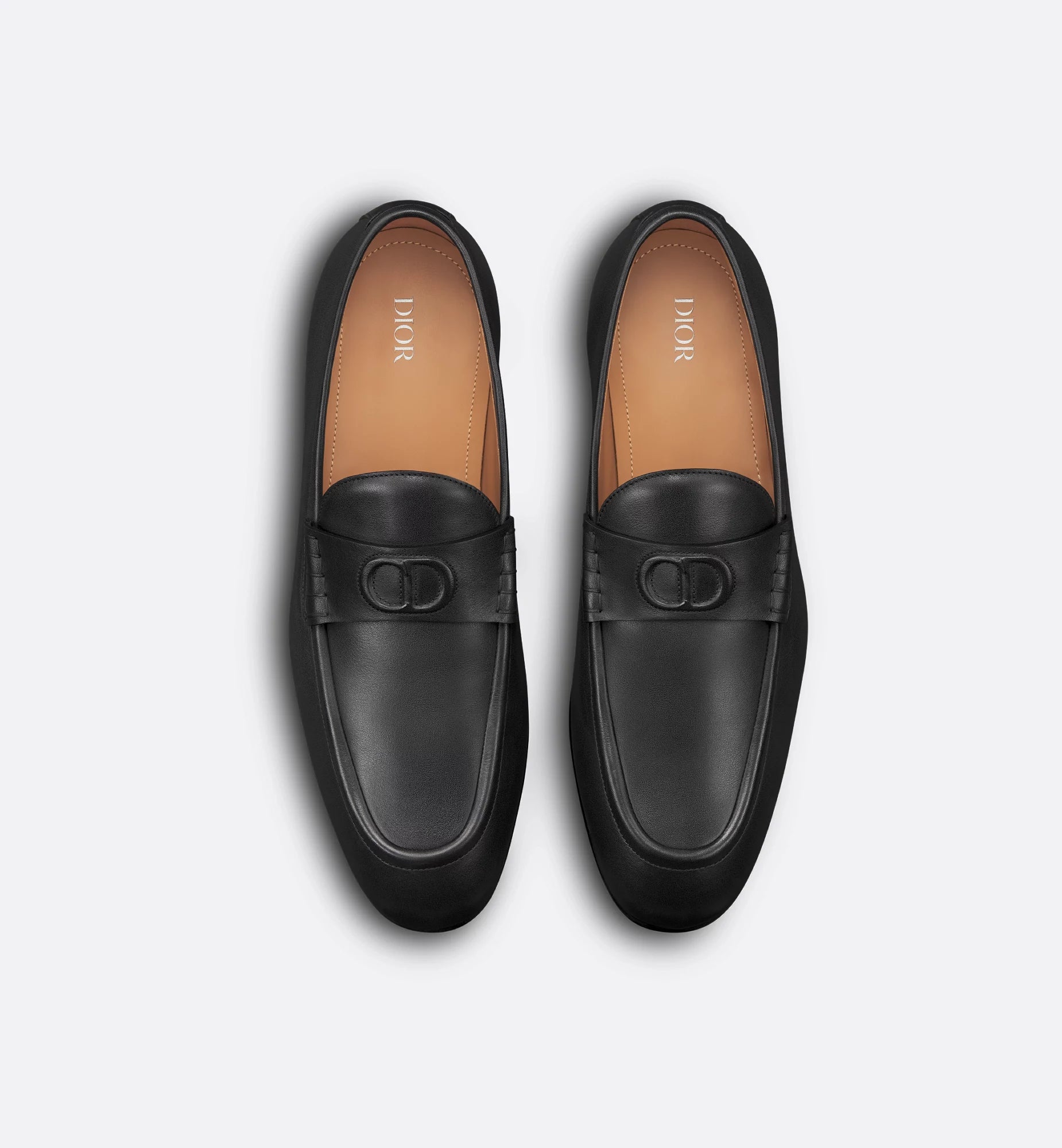 Dior CD Icon Leather Loafers – Black