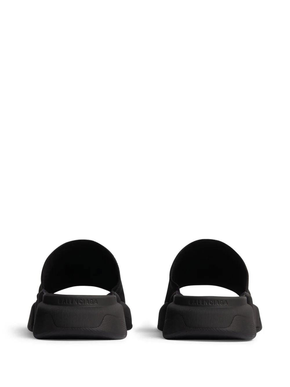 BALENCIAGA MEN Speed 2.0 Slide Knit Sandals Black