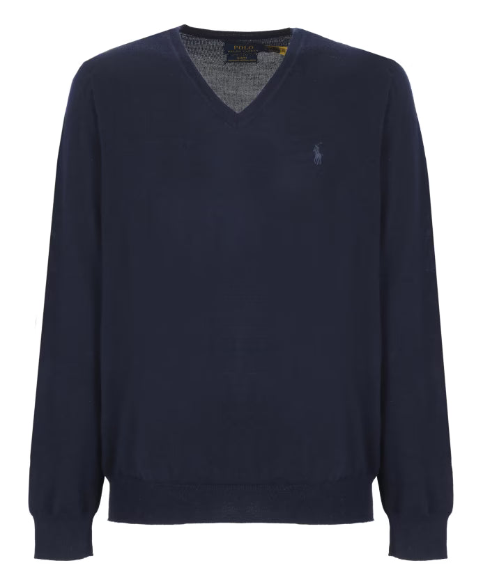 Ralph Lauren Washable Wool V-Neck Sweater