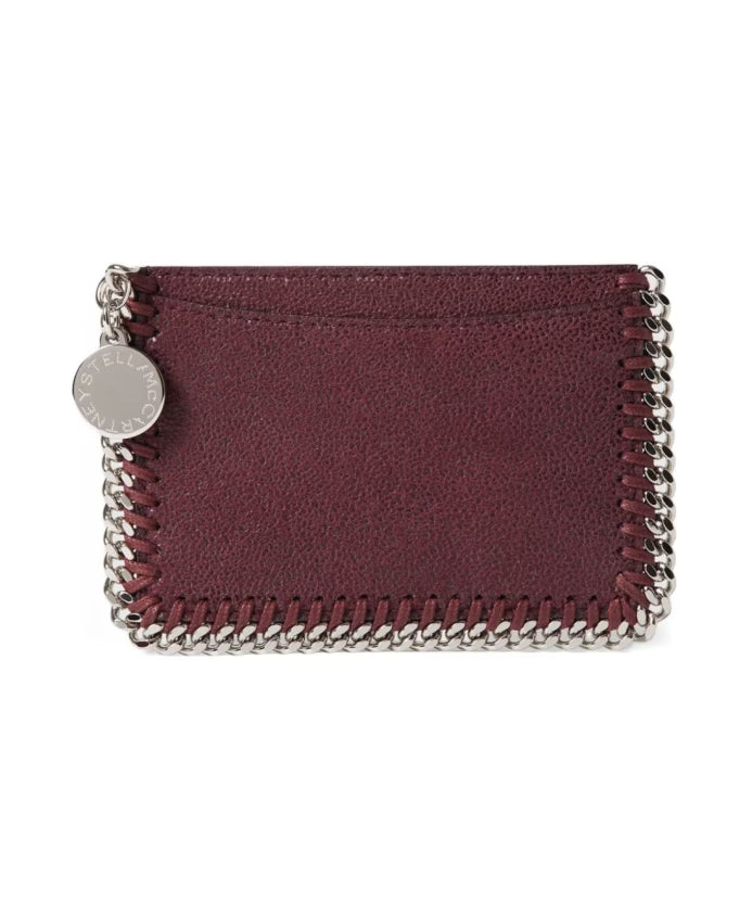 Bordeaux Red Wallet with Chain Link