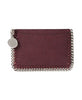 Bordeaux Red Wallet with Chain Link