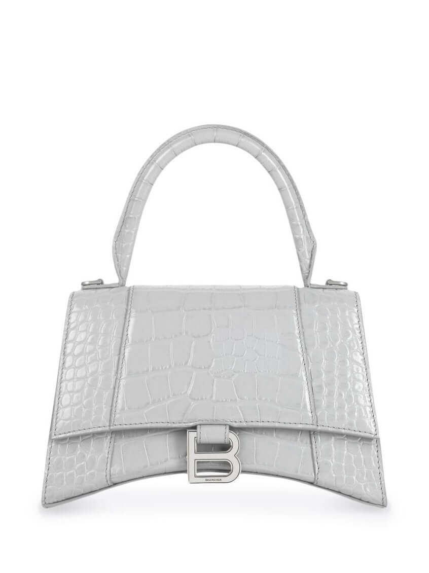 Balenciaga Grey Hourglass Small Satchel Bag - Size: One Size Bags | Shop From The Mirage