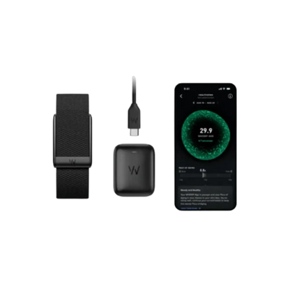 Whoop 5.0 Coreknit Jet Black Band (12 Month Peak Subscription Included)