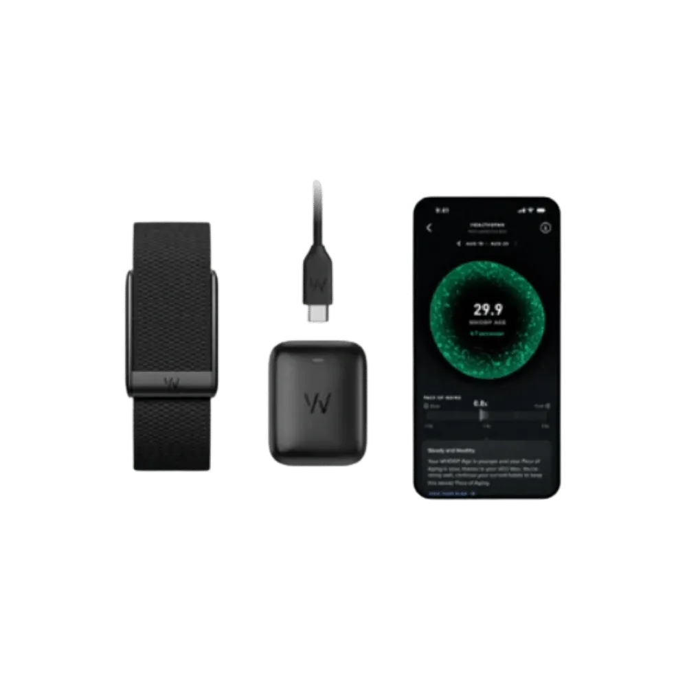 Whoop 5.0 Coreknit Jet Black Band (12 Month Peak Subscription Included)