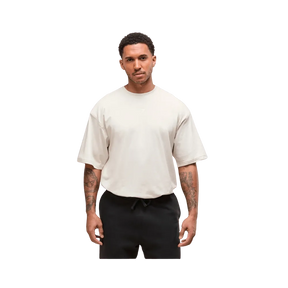 Gymshark Power T-Shirt Oversized Fit Oat White