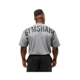 Gymshark Power T-Shirt Oversized Fit Charcoal Core Marl/Black