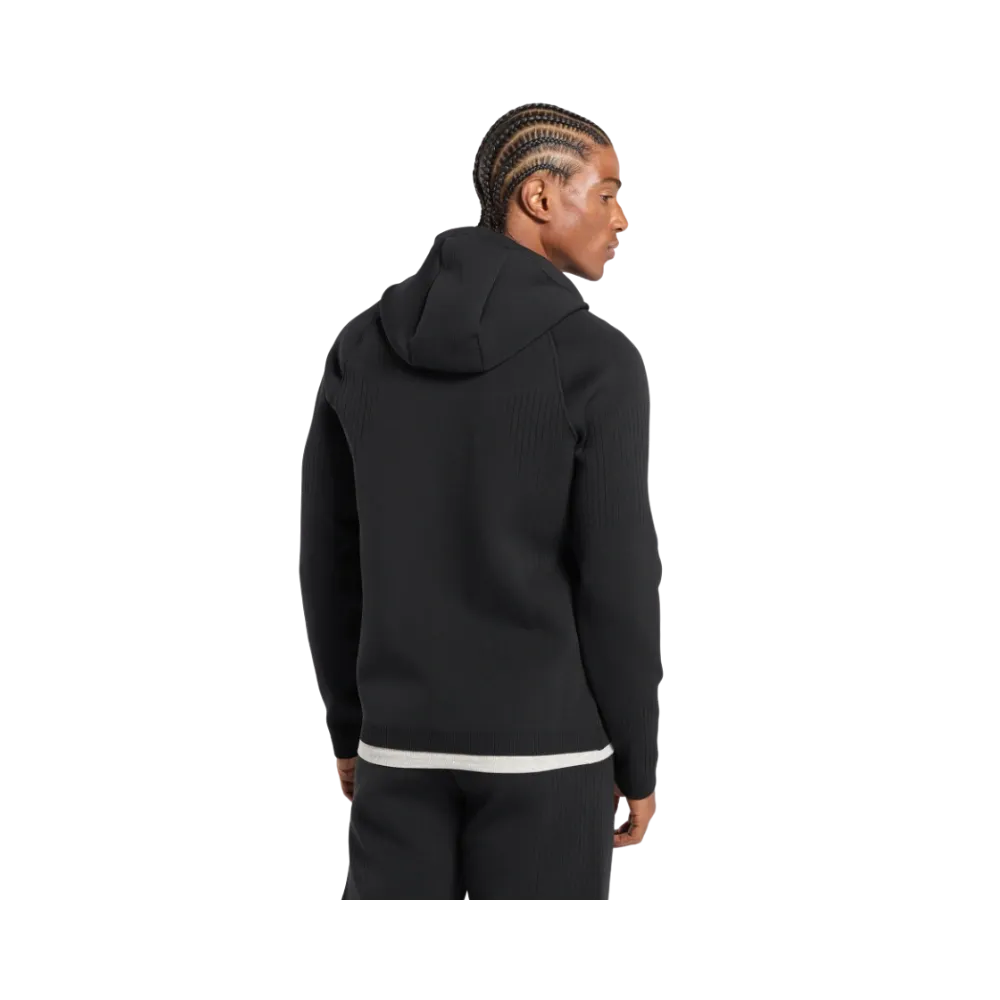 Gymshark Flat Knit Zip Up Hoodie Slim Fit Black