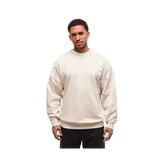 Gymshark Power Crew Oversized Fit Oat White