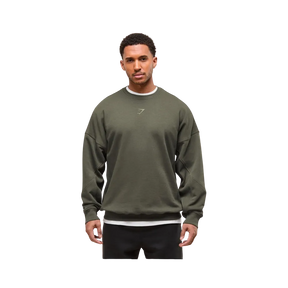 Gymshark Power Crew Oversized Fit Strength Green