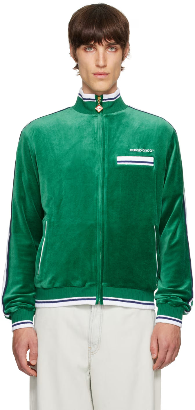 Green Striped Jacket