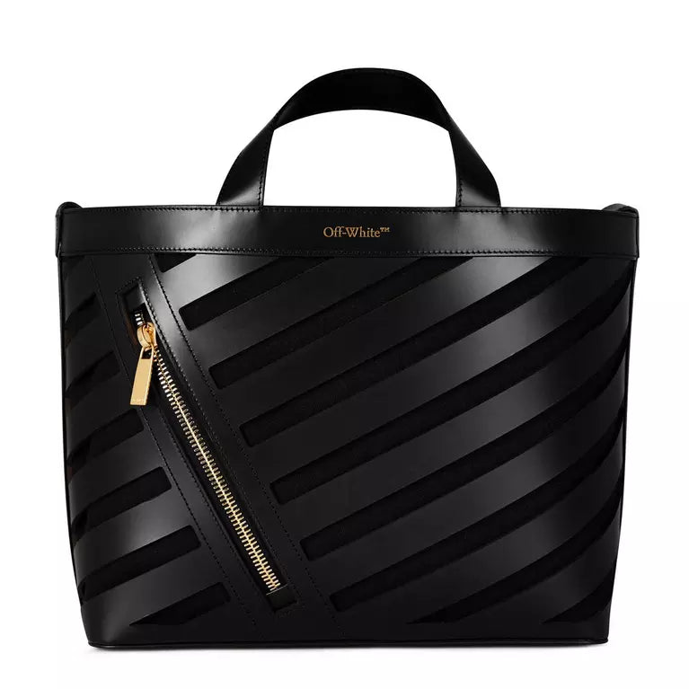 Off White Diag Cut-Out Tote Bag