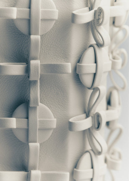 Button Bow Box - Porcelain