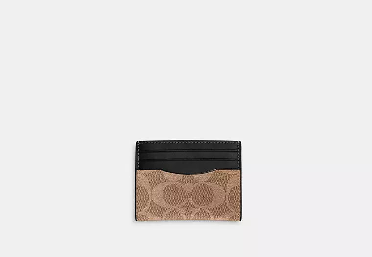 Coach Slim Id Card Case In Signature Canvas - Wallets | Shop From The Mirage