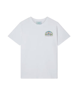 Casablanca Black Cotton Men T-Shirt with Tennis Club Print