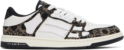 AMIRI Black & White MA Quad Skel Top Low Sneakers