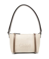 Beige Silk & Nylon Bags