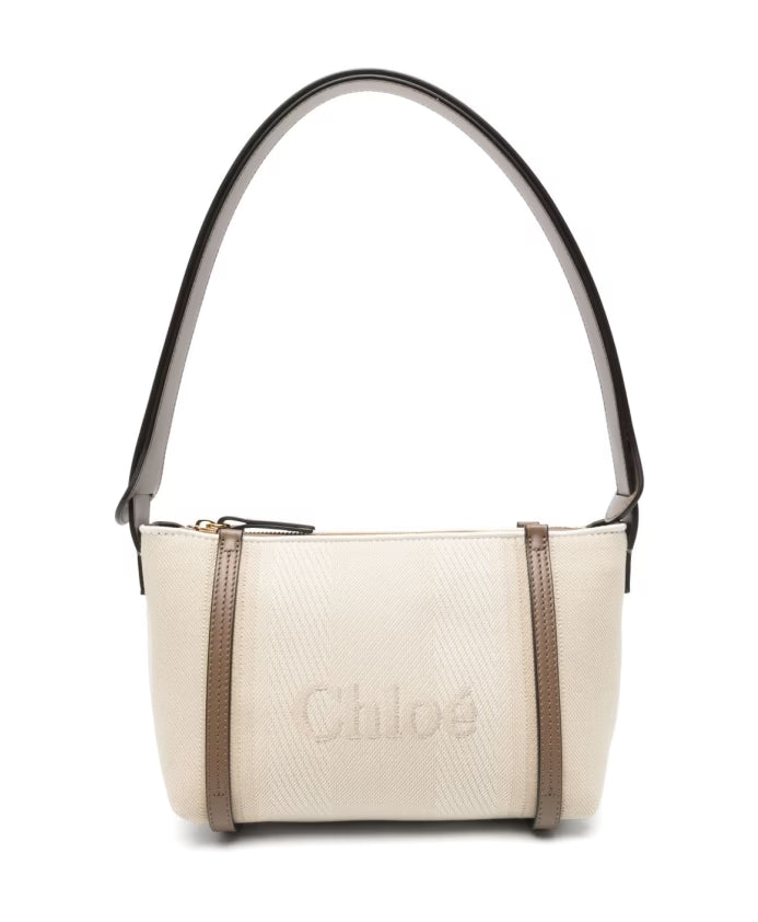 Beige Silk & Nylon Bags