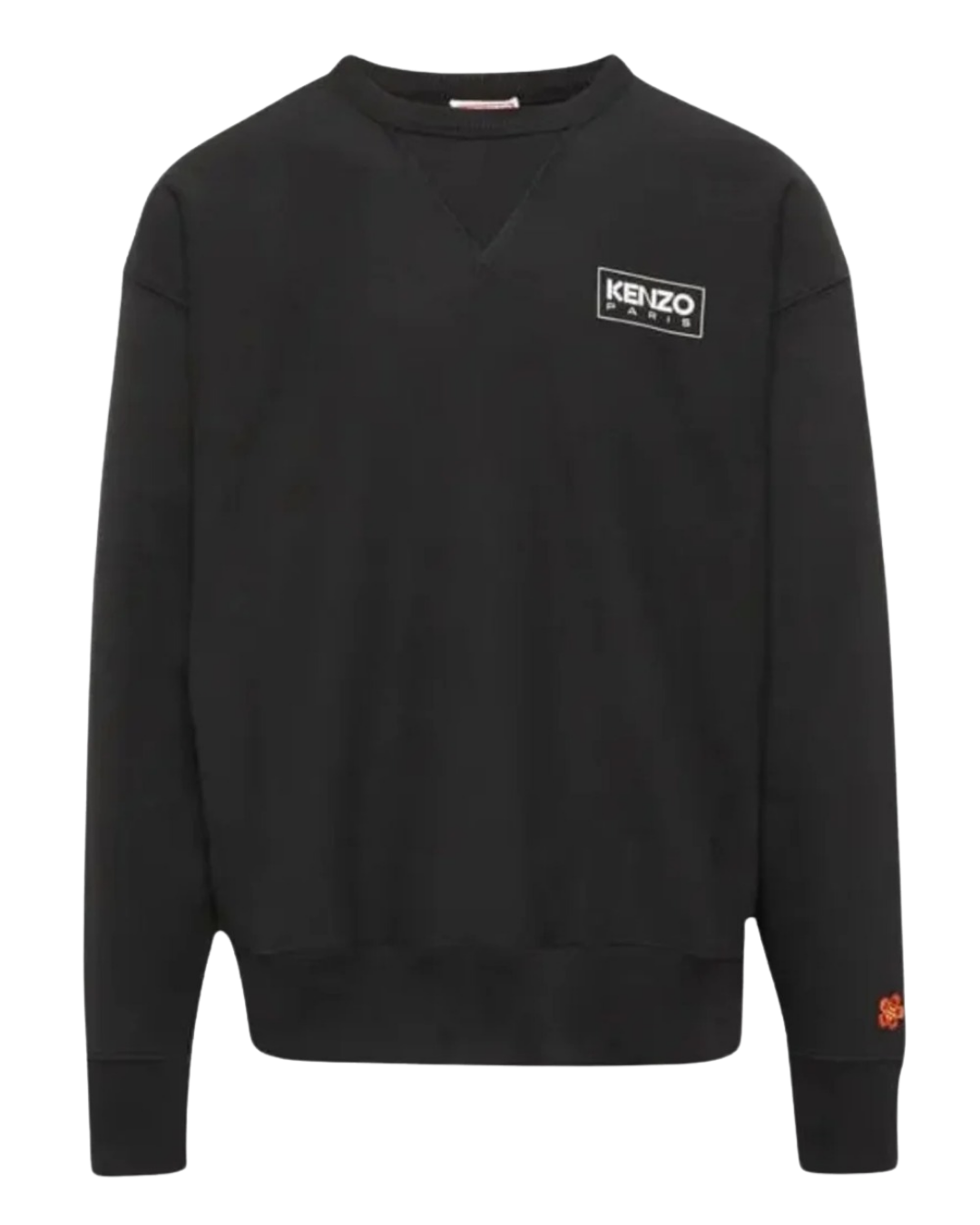 Kenzo Paris Outlined Logo Black Sweatshirt