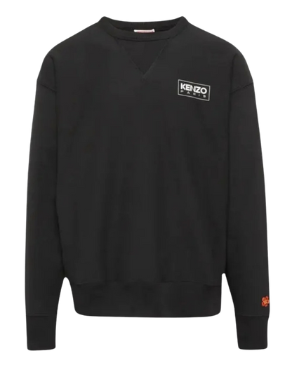 Kenzo Paris Outlined Logo Black Sweatshirt